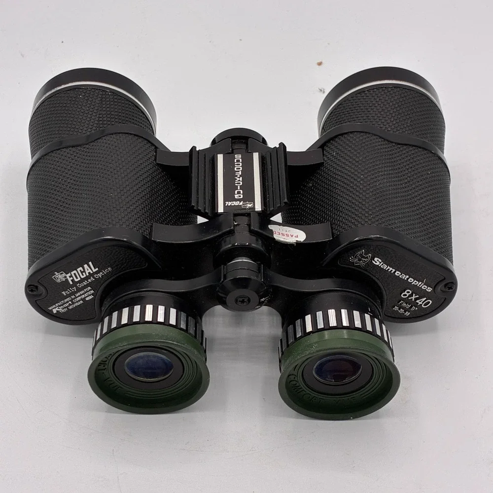 Vintage Focal Quick Focus Binoculars Siam Cat Optics w/ Case Japan